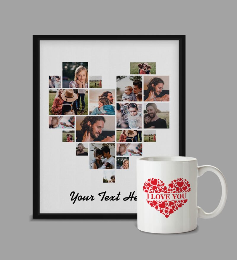 I Love You Gift ( Frame + Mug )